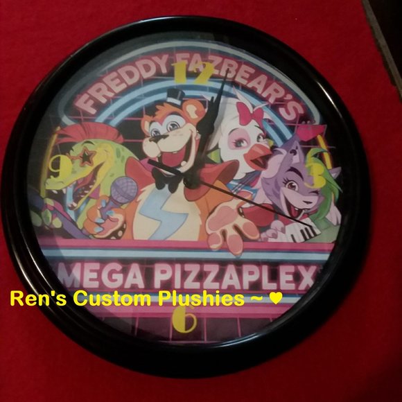 Custom Made Anime Manga Videogame Fnaf Wall Clock ! - Picture 1 of 2